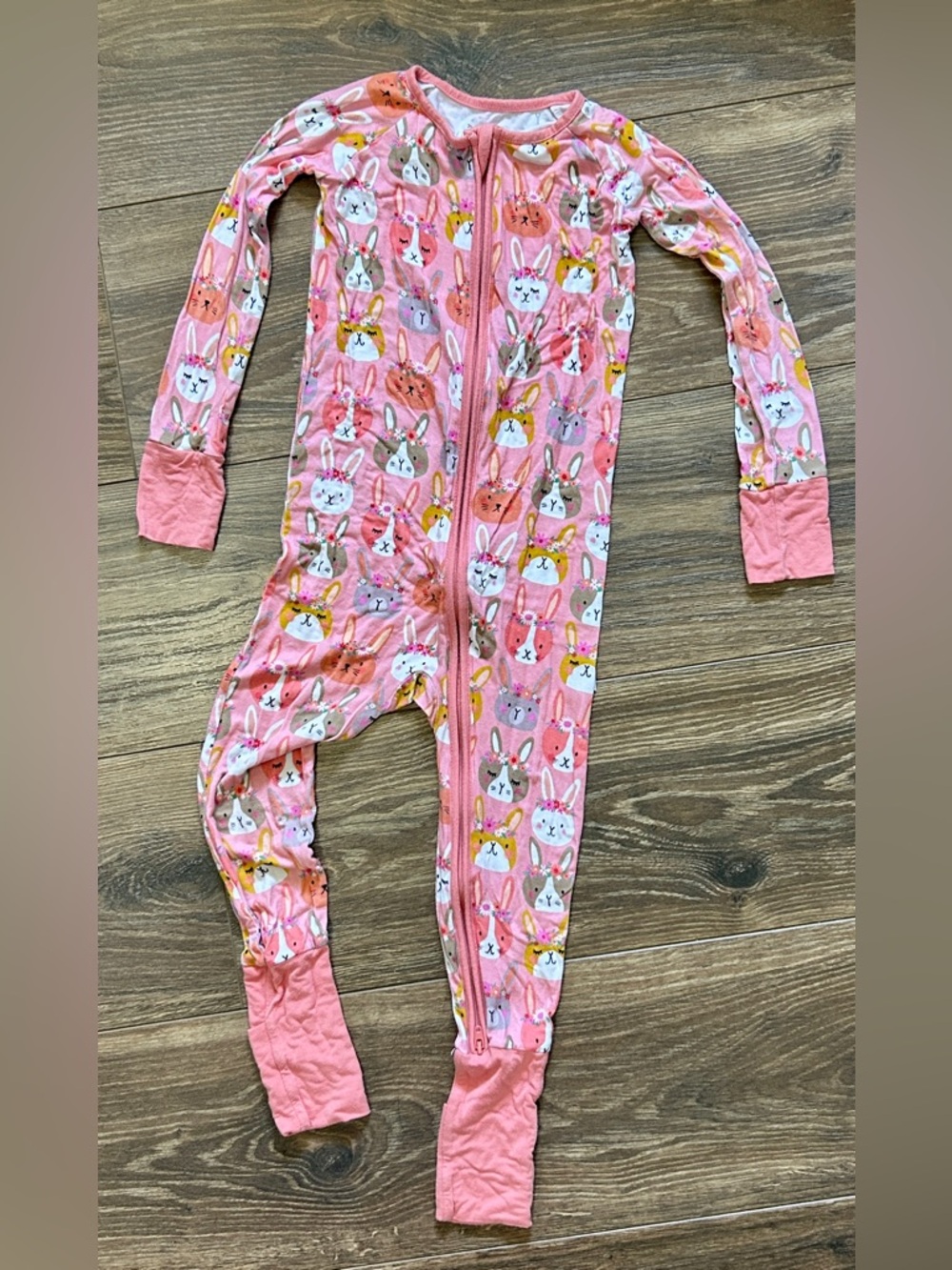 Little Sleepies Pink Bunny Zippy